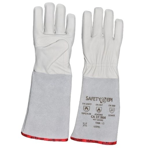 LUVA VAQUETA CANO LONGO