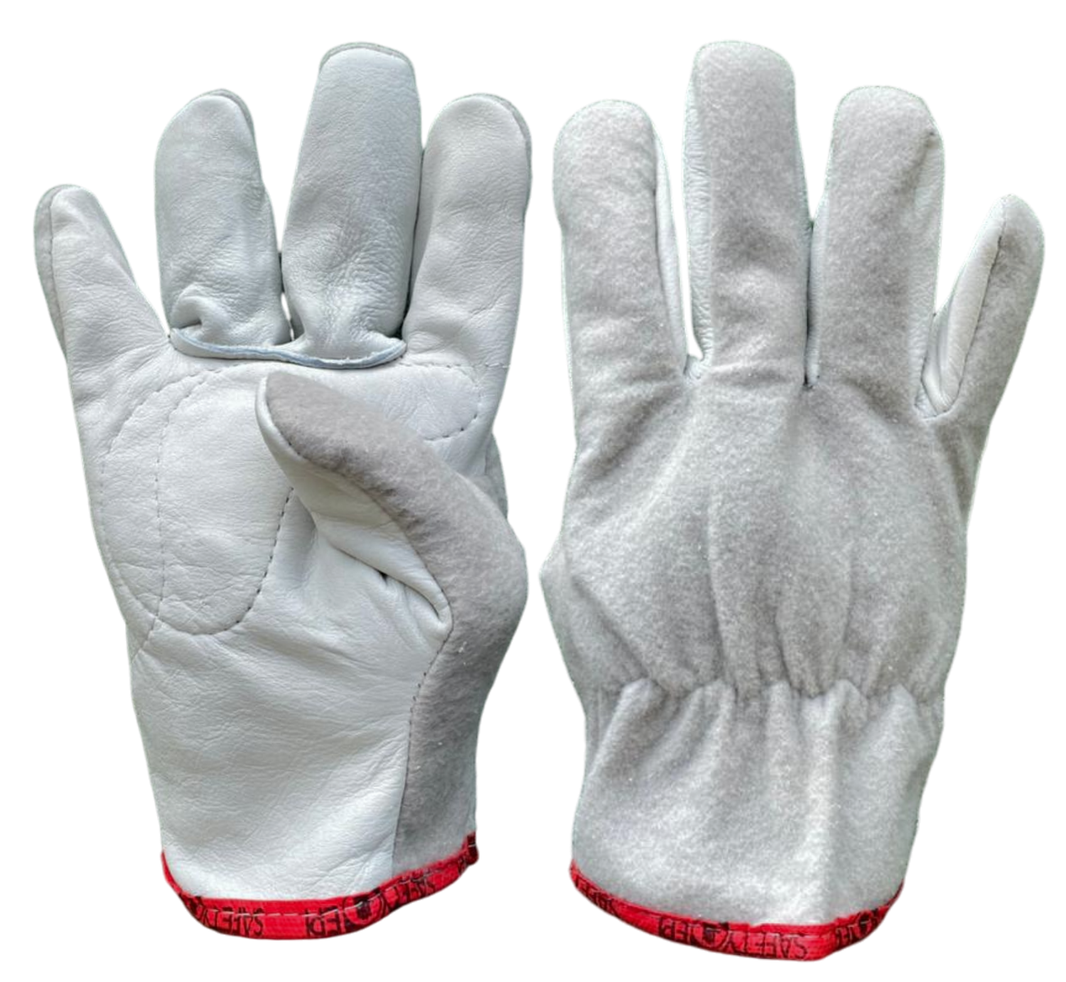 LUVA VAQUETA E NYLON