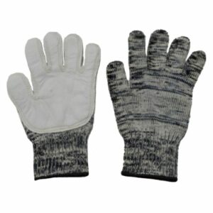 LUVA TRICOTADA COM VAQUETA